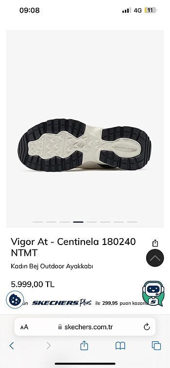 37 Beden beyaz Renk SKECHERS SPOR AYAKKABI