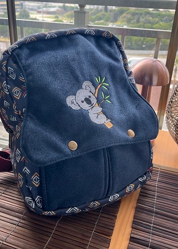 Street Bag Koala Nakışlı Etnik Otantik Bohem Sırt Çantası