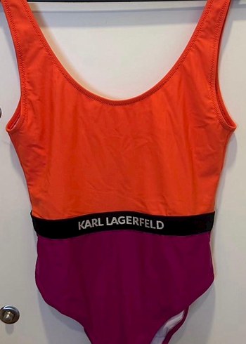 Karl Lagerfeld Renk Bloklu Kadın Mayo - Görsel 4