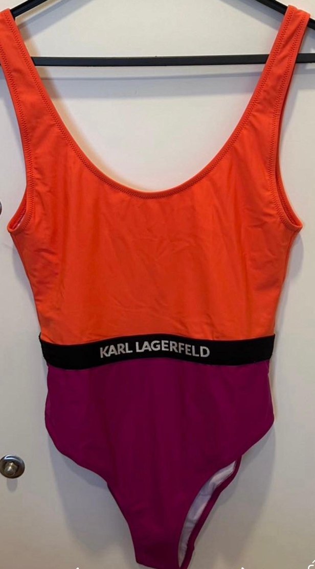 Karl Lagerfeld Renk Bloklu Kadın Mayo - Görsel 4