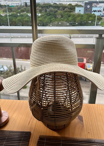 Bej Bohem Geniş Kenarlı Kadın Şapka - Görsel 5