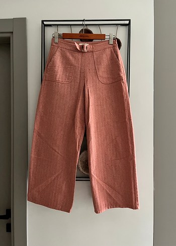 Yargıcı Kadın Kemer Detaylı Salaş Pantolon - Görsel 4