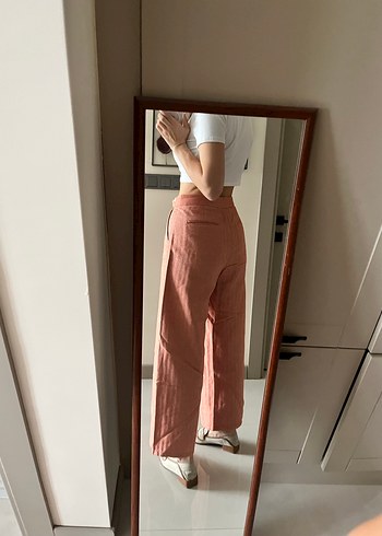 Yargıcı Kadın Kemer Detaylı Salaş Pantolon - Görsel 2