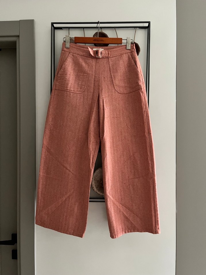 Yargıcı Kadın Kemer Detaylı Salaş Pantolon - Görsel 4