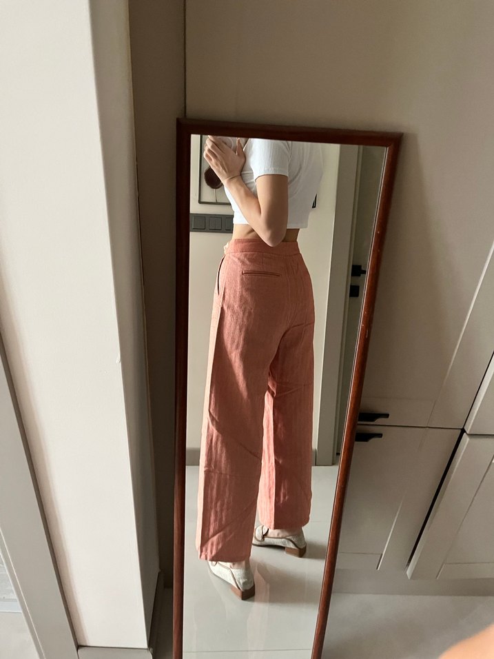 Yargıcı Kadın Kemer Detaylı Salaş Pantolon - Görsel 2