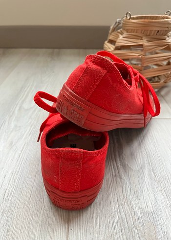 Converse Kırmızı Bağcıklı Spor Ayakkabı - Görsel 5