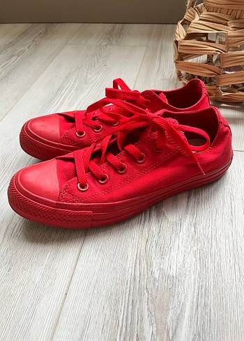 Converse Kırmızı Bağcıklı Spor Ayakkabı - Görsel 7