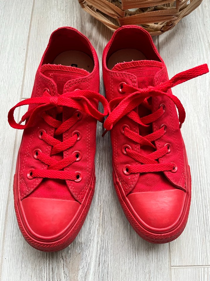 Converse Kırmızı Bağcıklı Spor Ayakkabı - Görsel 4