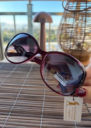 Bordo Mürdüm Kemer Detaylı Kadın Güneş Gözlüğü - Görsel 4