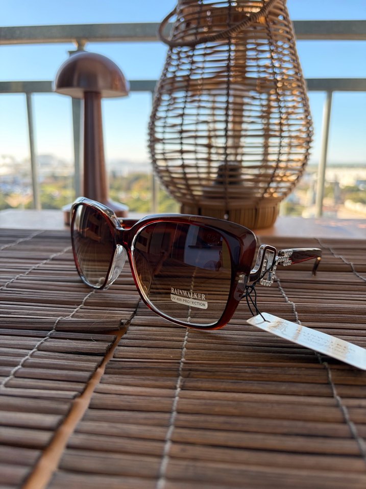 Kahverengi Tokalı Kadın Güneş Gözlüğü - Görsel 3