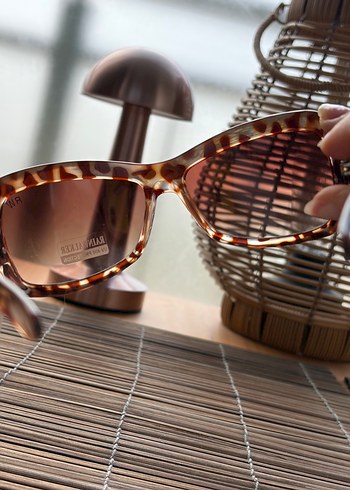 Leopar Çerçeveli Retro Kadın Güneş Gözlüğü - Görsel 3