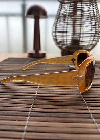 Hardal Sarı Retro Kadın Güneş Gözlüğü - Görsel 2