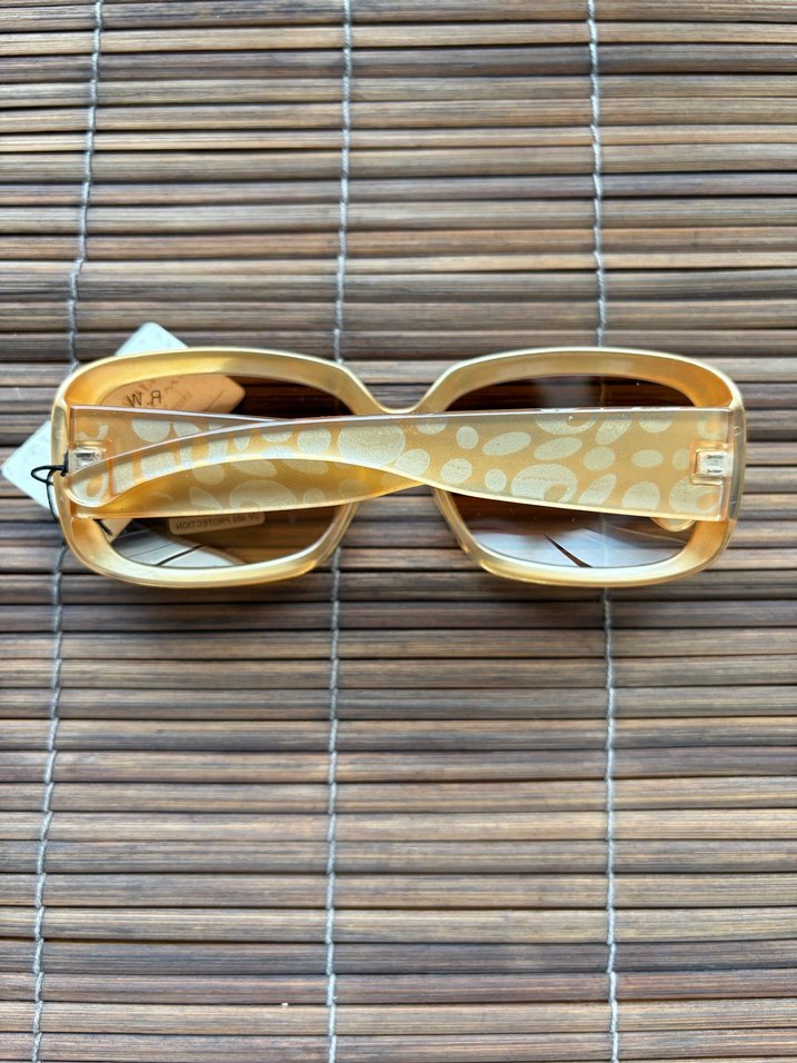 Hardal Sarı Retro Kadın Güneş Gözlüğü - Görsel 4
