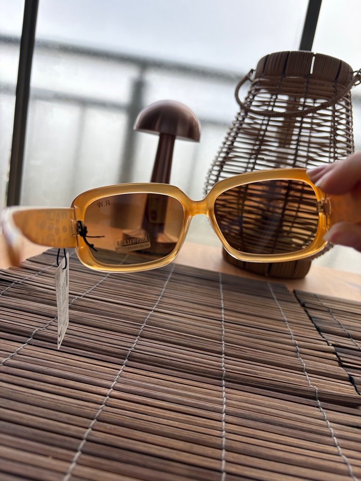 Hardal Sarı Retro Kadın Güneş Gözlüğü - Görsel 3