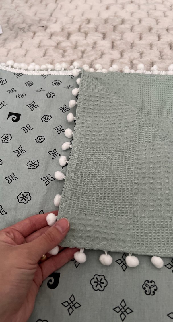 Gri Nakışlı Çocuk Battaniyesi - Görsel 2