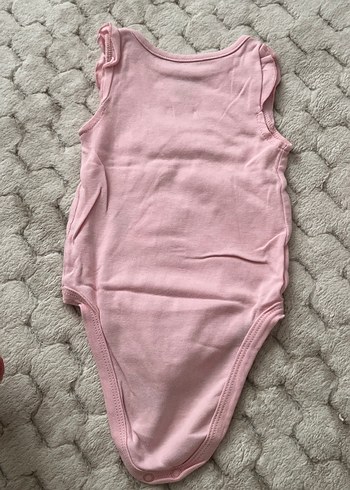 Pembe Kız Bebek Kolsuz Body Fırfırlı - Görsel 2