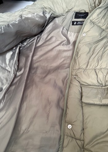 Düğmeli Uzun Kesim Kadın Kışlık Mont - Görsel 5