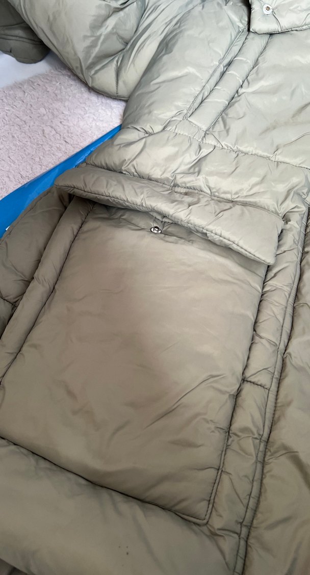 Düğmeli Uzun Kesim Kadın Kışlık Mont - Görsel 2