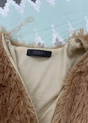 Kahverengi Midi Boy Peluş Kadın Kaban - Görsel 4