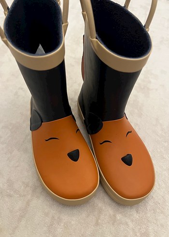 Kızaklı Çocuk  Desenli Yağmur Çizmesi - Görsel 3