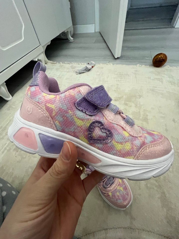 Mor Bağcıksız Kız Çocuk Spor Ayakkabı - Görsel 2