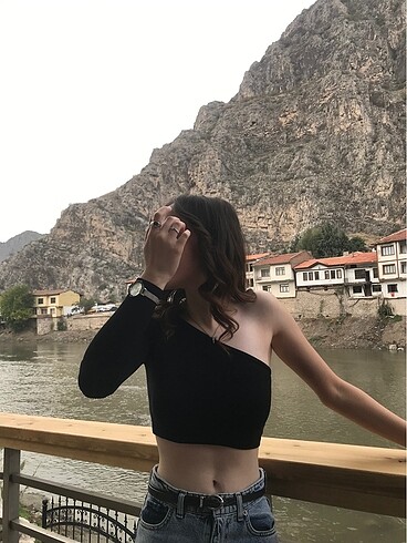 addax tek omuzlu bluz
