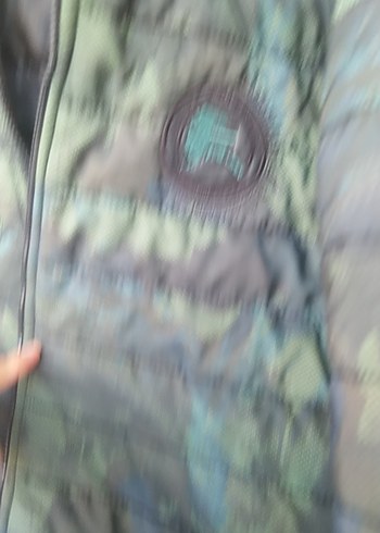 Diğer Erkek Kamuflaj Desenli Kapüşonlu Mont