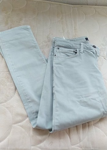 Gri Regular Fit Denim Erkek Pantolon