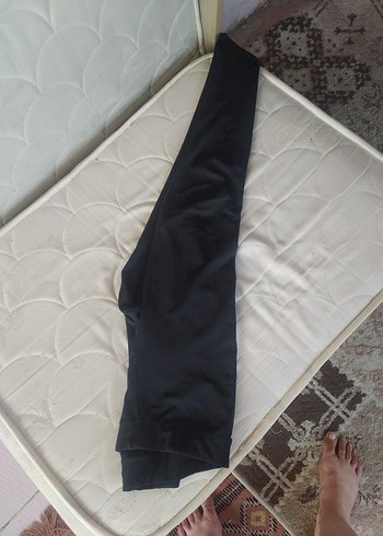 Nike Nike Siyah Spor Tayt, Orta Boy, Elastik Bel
