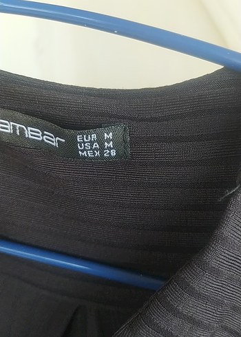 m Beden Siyah V Yaka Uzun Keten Elbise