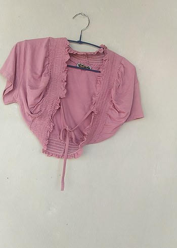 Pembe Fırfırlı Bolero