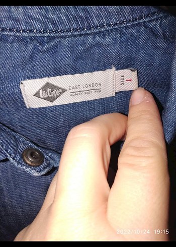 Lee Cooper Gri Düğmeli Denim Gömlek