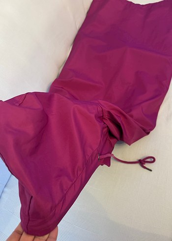 Mor Kadın Uzun Boy trençkot - Görsel 5