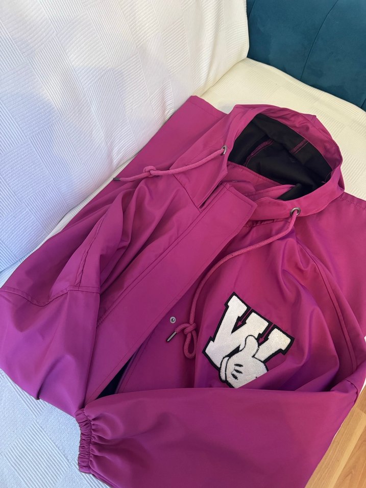 Mor Kadın Uzun Boy trençkot - Görsel 2