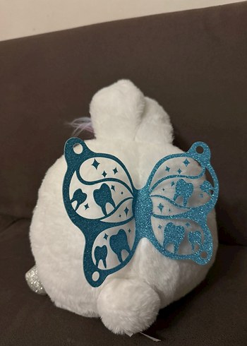 Renkli Beyaz Peluş Oyuncak - Görsel 2