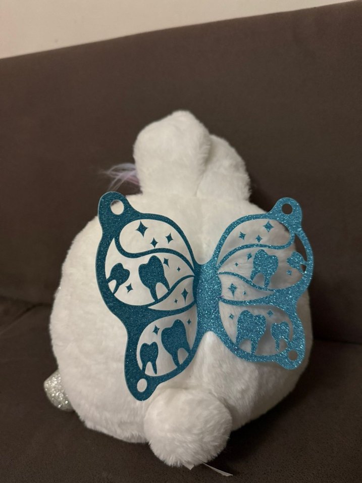 Renkli Beyaz Peluş Oyuncak - Görsel 2