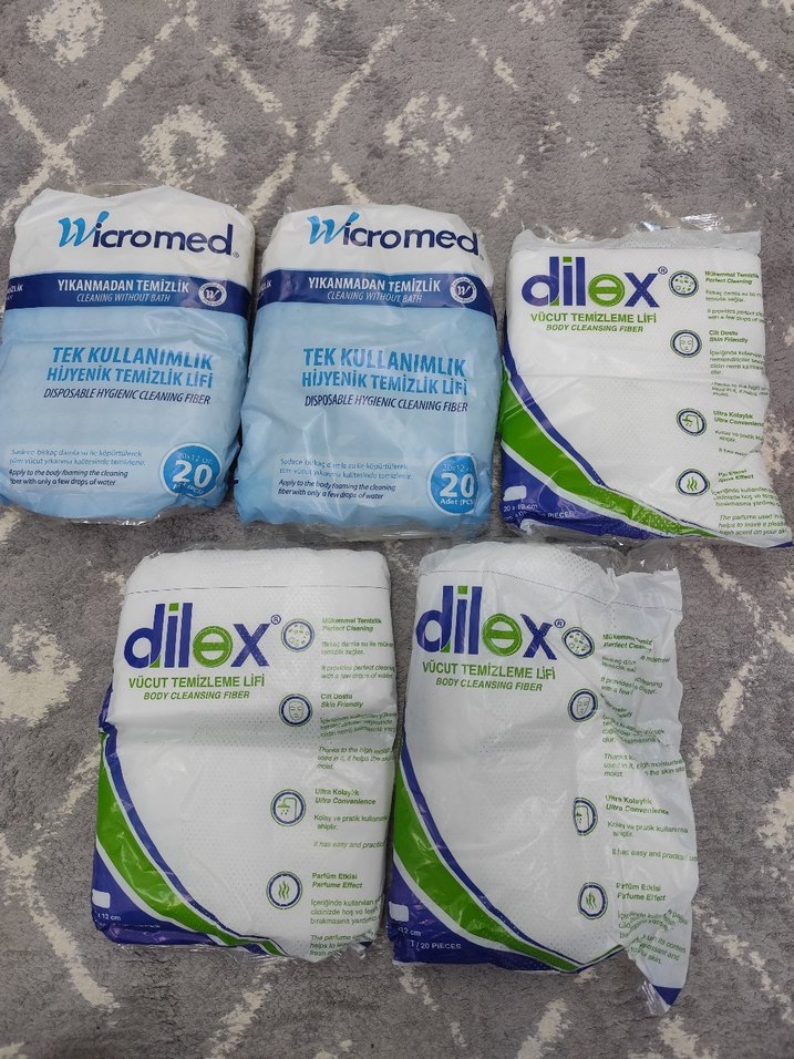 Tek Kullanımlık Vücut Temizleme Lifleri 20'li Paket - Görsel 2
