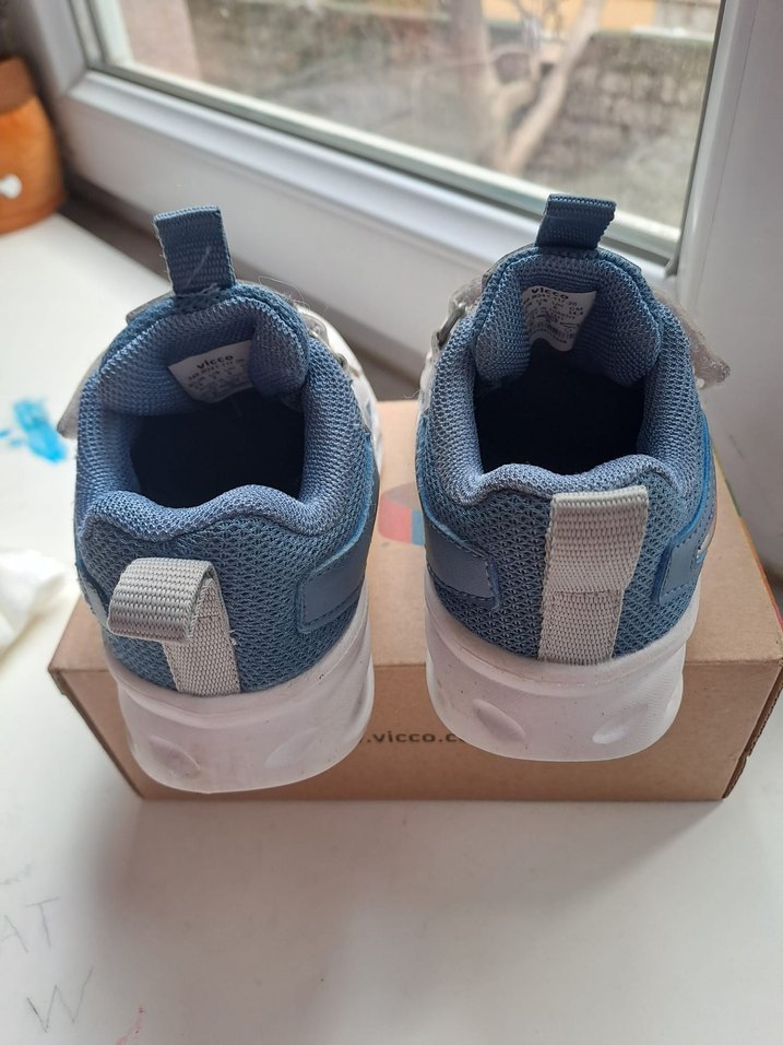 Mavi Gri Erkek Çocuk Spor Ayakkabı vicco - Görsel 3