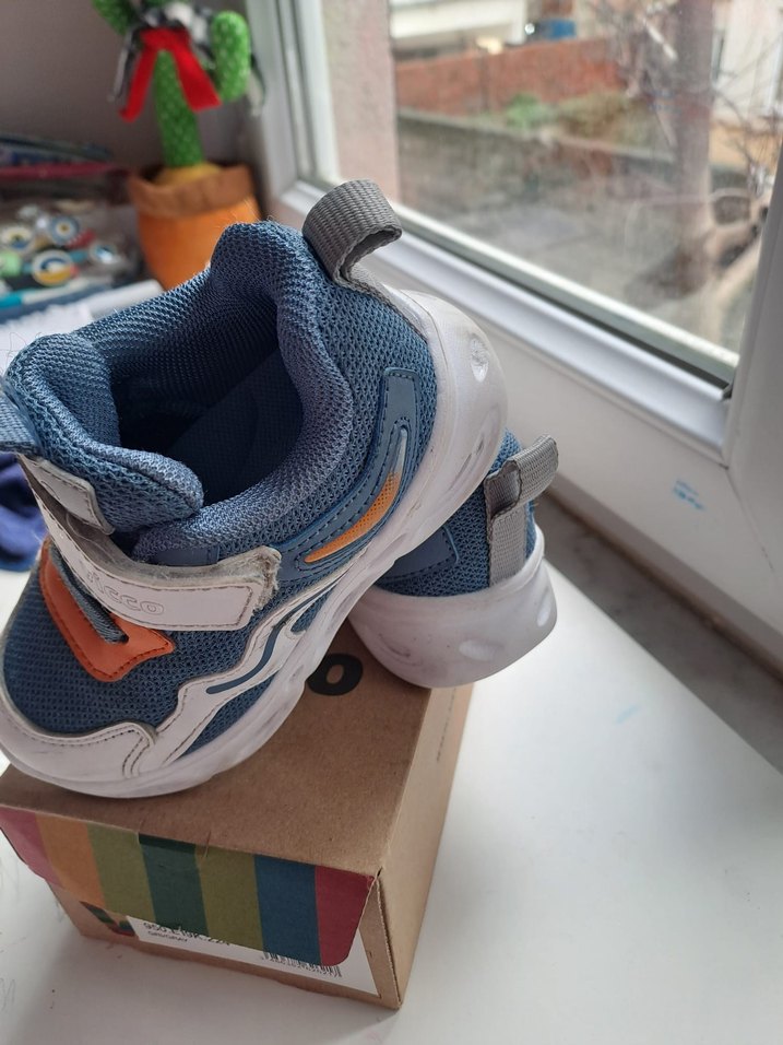 Mavi Gri Erkek Çocuk Spor Ayakkabı vicco - Görsel 5