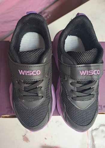 Kız Çocuk Mor Cırt Cırtlı Spor Ayakkabı - Görsel 2