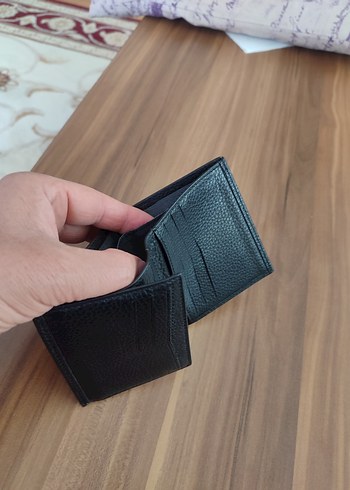Siyah Minimalist Erkek Cüzdanı - Görsel 3