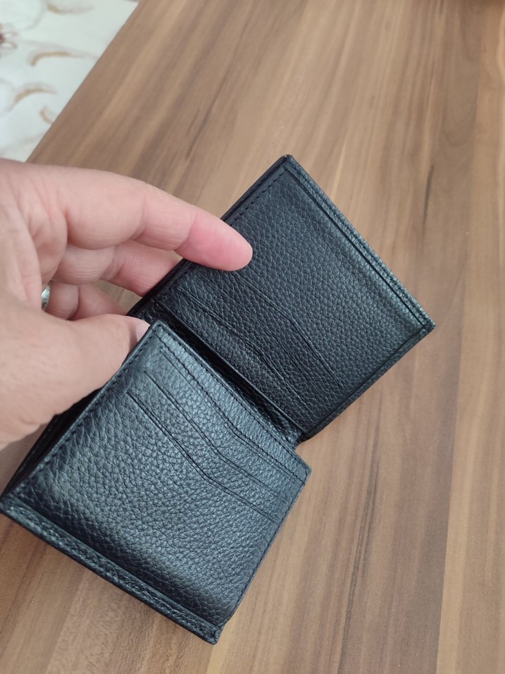 Siyah Minimalist Erkek Cüzdanı - Görsel 2