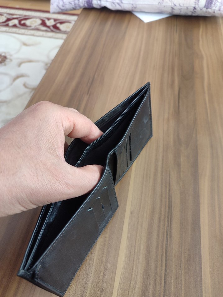 Gucci Erkek Siyah Deri Cüzdan - Görsel 3