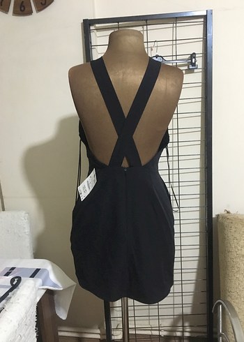 m Beden Zara Altın aplikeli mini elbise