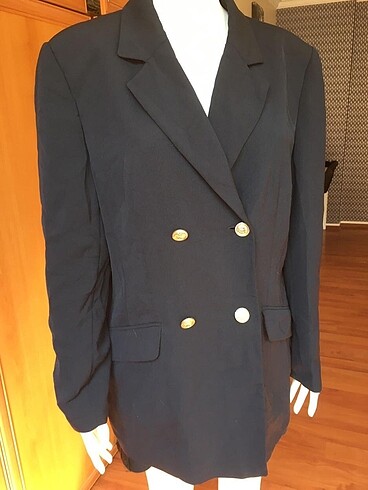 American Vintage Lacivert vintage blazer ceket
