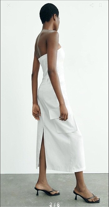 Zara Zara straplez elbise