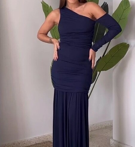 Zara Zara asimetrik elbise