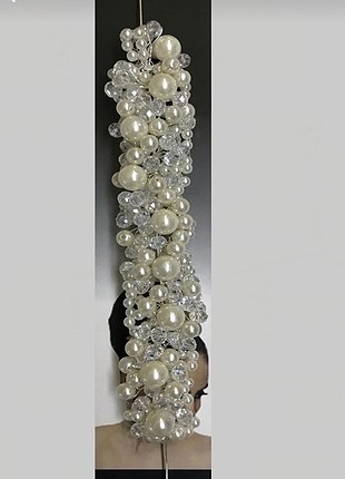 Kristal incili model gelin tacı