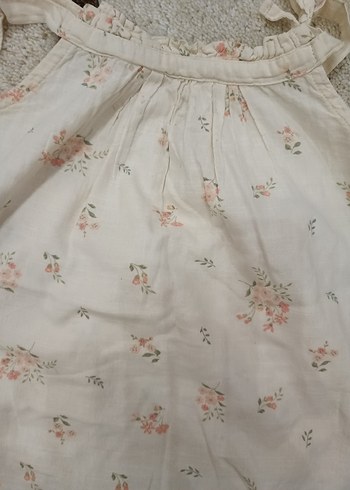Kız Bebek Fırfırlı Askılı Bluz ve Şort Takımı - Görsel 4