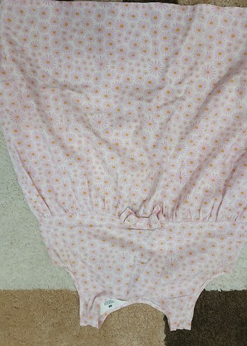 Pembe Çiçek Desenli Kız çocuk elbise - Görsel 4